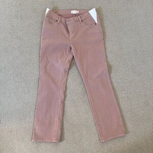 HATCH maternity jeans in a pale pink